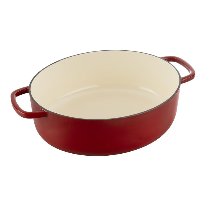 BALLARINI Bellamonte Ovenschotel, braadschaal, Nederlandse oven, geëmailleerd gietijzer, ovaal, 23 cm, 2,2 l, zwart