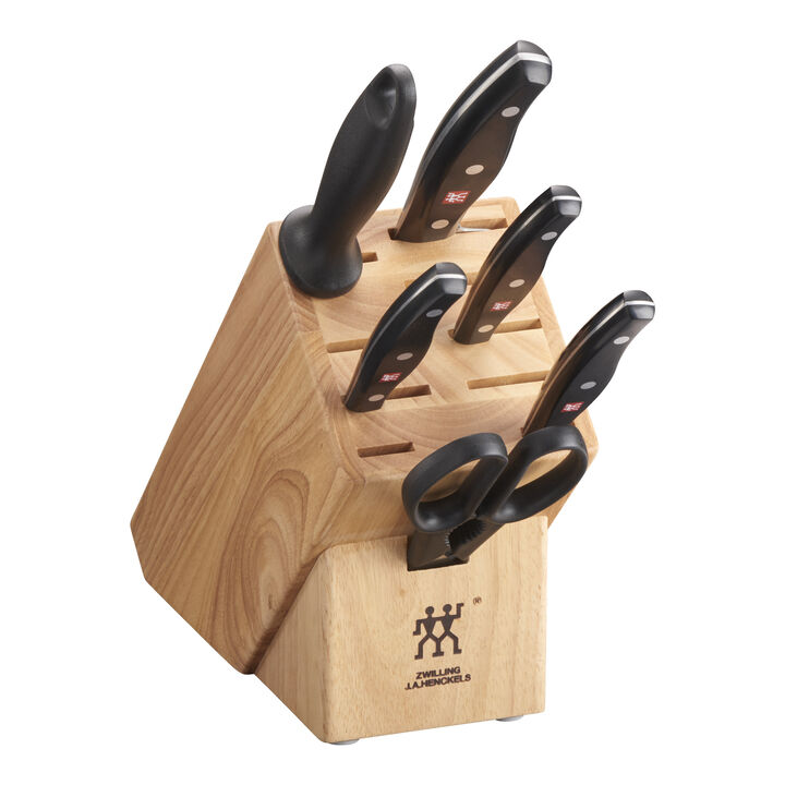 TWIN Signature, 7-pc, Knife block set, natural, large 3