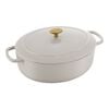 Bellamonte, 4.75 qt, Oval, Cocotte, Ivory-white, small 1
