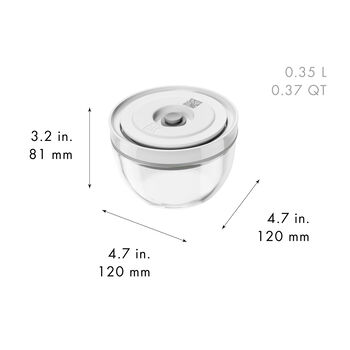 Vacuum bowl S / 12 cm, Cam, şeffaf,,large 16