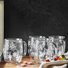 Sorrento Double Wall Glassware, 4-pc  Coffee Glass Mug Holiday Set, small 3