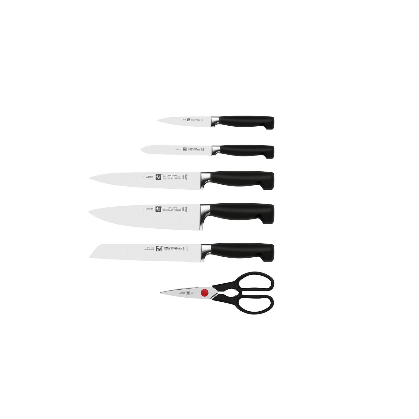 Set di coltelli con ceppo con sistema autoaffilante - 7-pz., marrone,,large 2