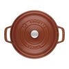Cast Iron, 7 qt, Round, Dutch Oven, Burnt Orange, small 3