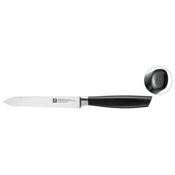 5-inch, Utility knife, black matte,,large 1