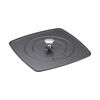 2-pc, square, 12" Grill Pan & Press Set, black matte,,large