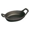 Specialities, 15 cm oval Cast iron Oven dish black, small 3