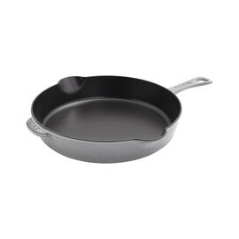 Staub Cast Iron - Fry Pans/ Skillets, 11-inch, Traditional Deep Skillet, graphite grey