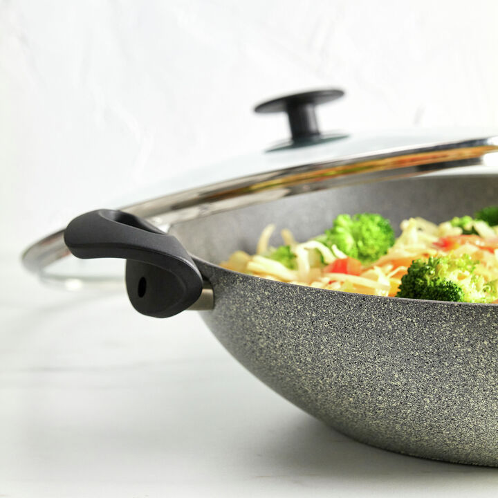 Ferrara Granitium, 36 cm / 14 inch aluminum Wok, large 3