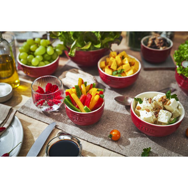 Ceramique, 9 cm / 4-pz., Set ramekin, ciliegia, large 3