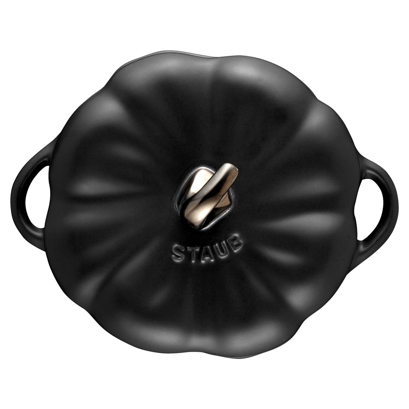 15 cm pumpkin Ceramic Cocotte black,,large 3