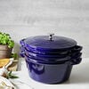 Cast Iron - Sets, 4-pc Stackable set, dark blue, small 10