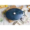 Cast Iron, 13-inch, Oval, Oven Dish Fish, La Mer - Factory Second, small 9