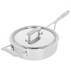 Industry 5, Sauteuse avec couvercle 24 cm, Inox 18/10, small 3