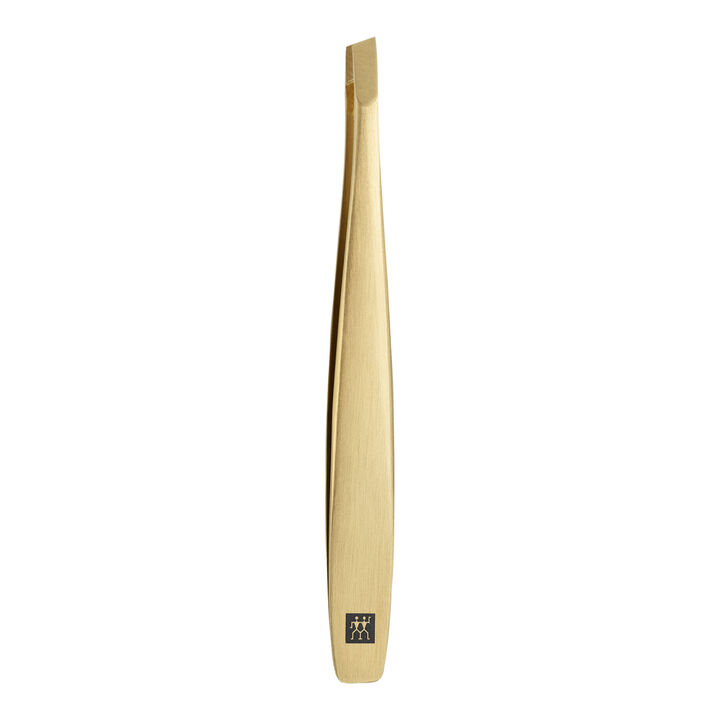 PREMIUM, 3.5-inch Gold Edition Tweezers, Slanted , large 1
