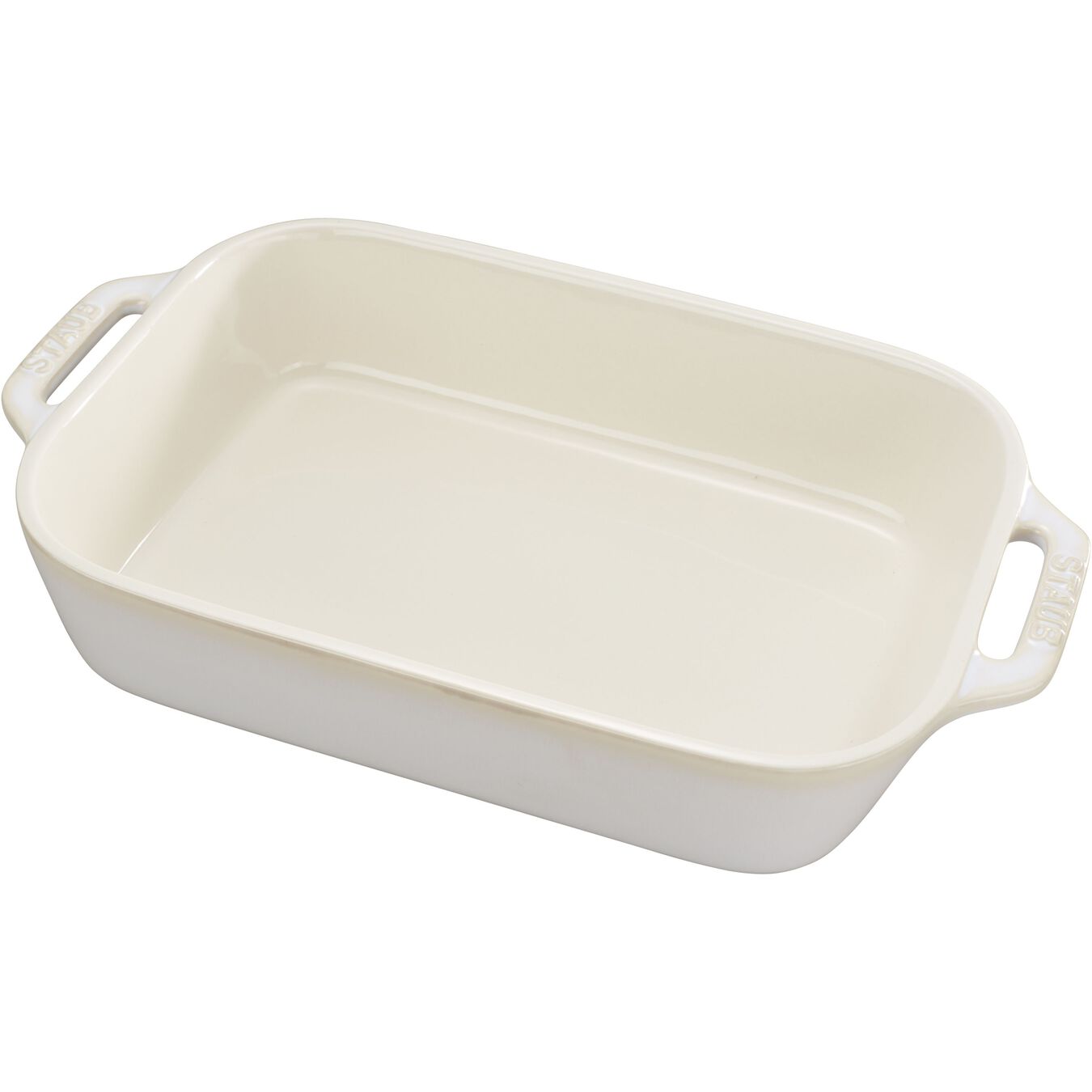 32 cm x 20 cm rectangular Ceramic Oven dish ivory-white,,large 2