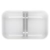 Dinos, L DINOS Vacuum Lunch Box with divider, plastic, white-grey, small 4