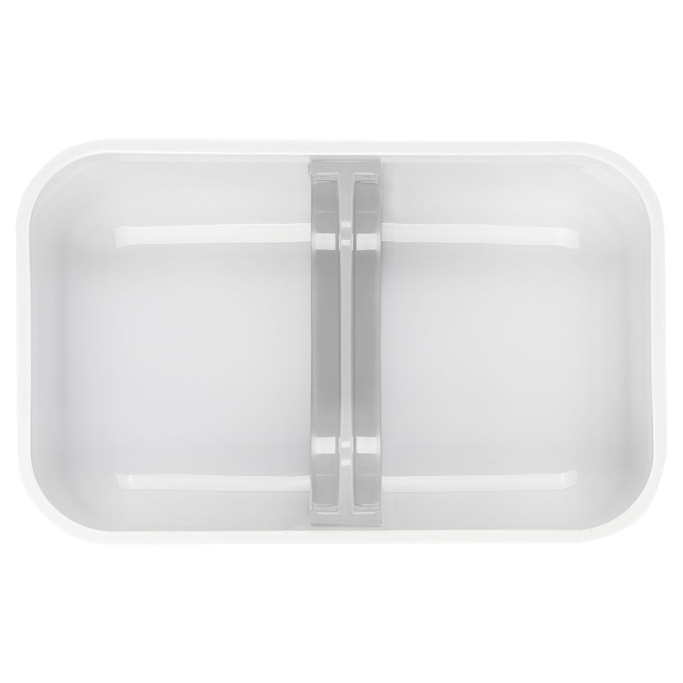 Lunch box sottovuoto L, plastica, bianco-grigio,,large 4