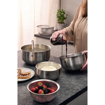 Kase Seti | 18/10 Paslanmaz Çelik | 3-parça | Metalik Gri,,large 9