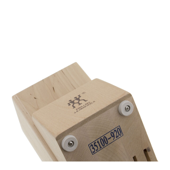 Storage, Birch, TWIN Birchwood Knife Block Empty, large 4