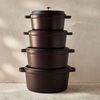 La Cocotte, Cocotte 22 cm, Rond(e), Chocolat, Fonte, small 5