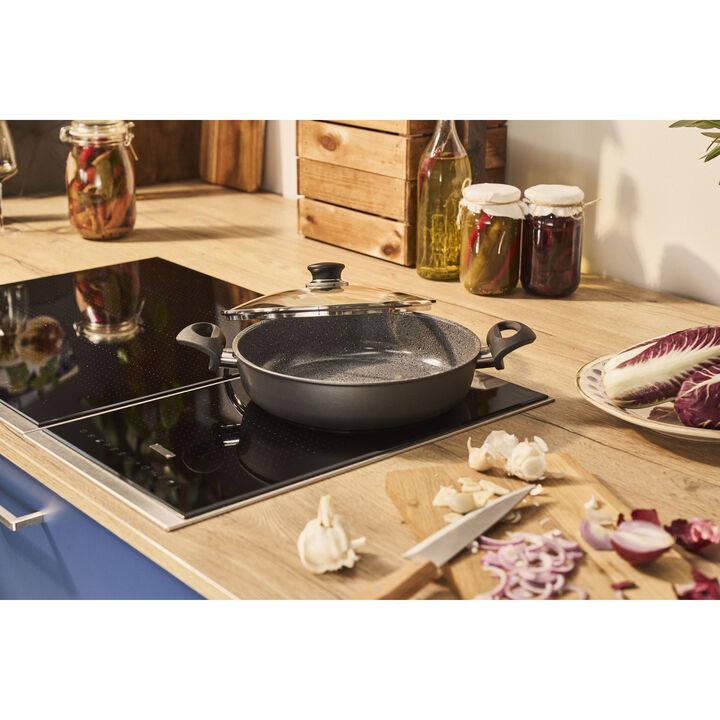 Bologna Ceramic, 36 cm / 14 inch aluminum Wok, large 3