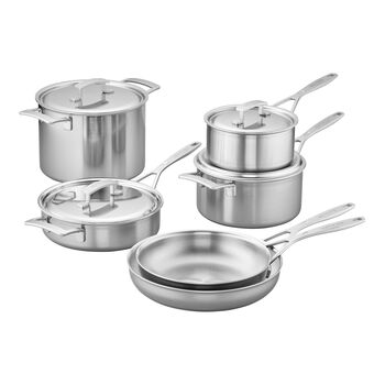 10-pc, Stainless Steel Cookware Set,,large 1