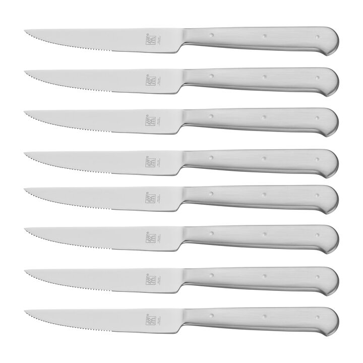 Steak Sets, 8-pc, 18/10 Stainless Steel Porterhouse Steak Knife Set In Black Presentation Box, large 1
