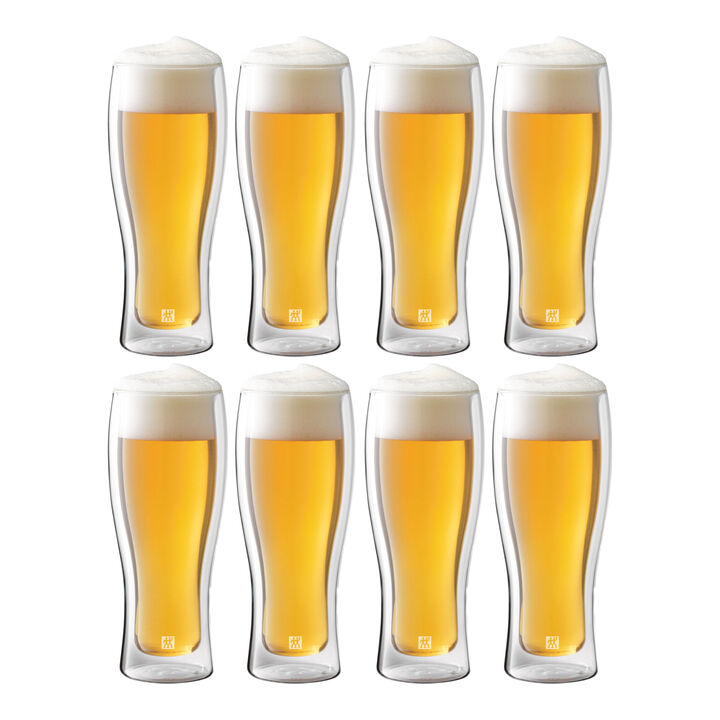 Sorrento Bar, 8 Piece, Beer Glass Set - Value Pack, transparent, large 2