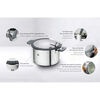 Simplify, 5-pcs Stainless steel Pot set silver, small 9