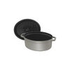 Cast Iron - Oval Cocottes, 1.1 qt, Oval, Cocotte, Graphite Grey, small 5