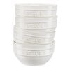 4-pcs Ceramic Bowl set ivory-white,,large