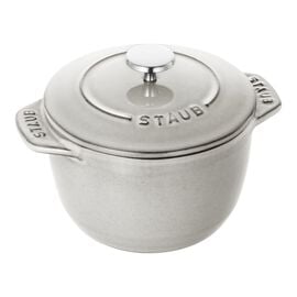 Staub 鋳物ホーロー鍋, ラ・ココット de GOHAN 12 cm, ラウンド, カンパーニュ, 鋳鉄