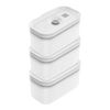 Fresh & Save, Set de lunch box sous vide, 3 pi&egrave;ces / S, gris semi-transparent, plastique, small 1