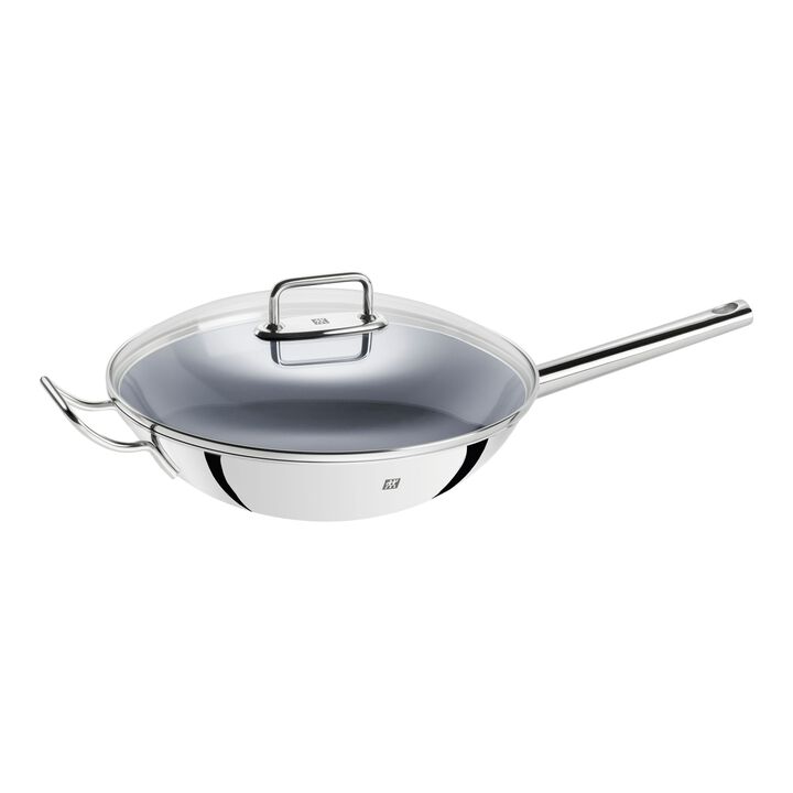 Plus, Wok 32 cm, 18/10 rustfrit stål, large 1