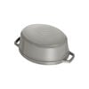 Cocotte 15 cm, oval, Graphit-Grau, Gusseisen,,large