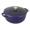 Cast Iron, 3.75 qt, French Oven, Dark Blue - Visual Imperfections, small 1