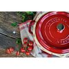 La Cocotte, Cocotte 24 cm, rund, Kirsch-Rot, Gusseisen, small 5