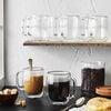 Sorrento Plus Double Wall Glassware, 8-pc  Coffee Glass Mug Set, small 6