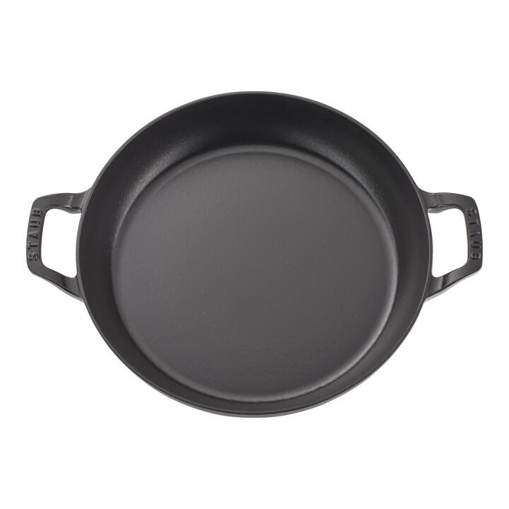 Cast Iron, 3.5 qt, Braiser With Glass Lid, Black Matte, large 3