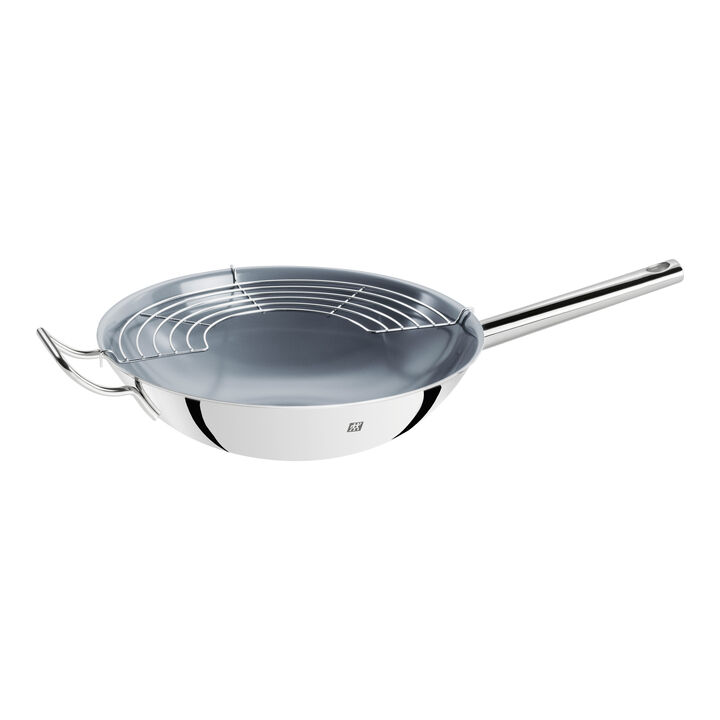 Plus, Wok 32 cm, 18/10 rustfrit stål, large 4