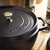 La Cocotte, 28 cm round Cast iron Cocotte flat black, small 5
