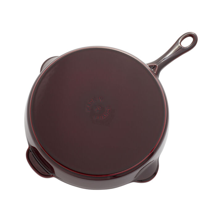 Cast Iron, 11-inch, Traditional Deep Skillet, Grenadine, large 4