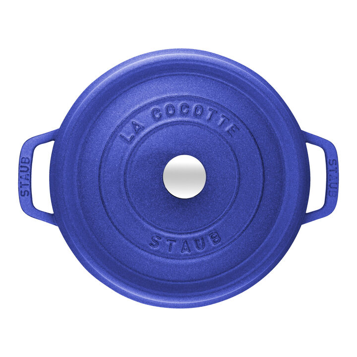 Cast Iron, 5 qt, Round, Tall Dutch Oven, Blueberry, large 3