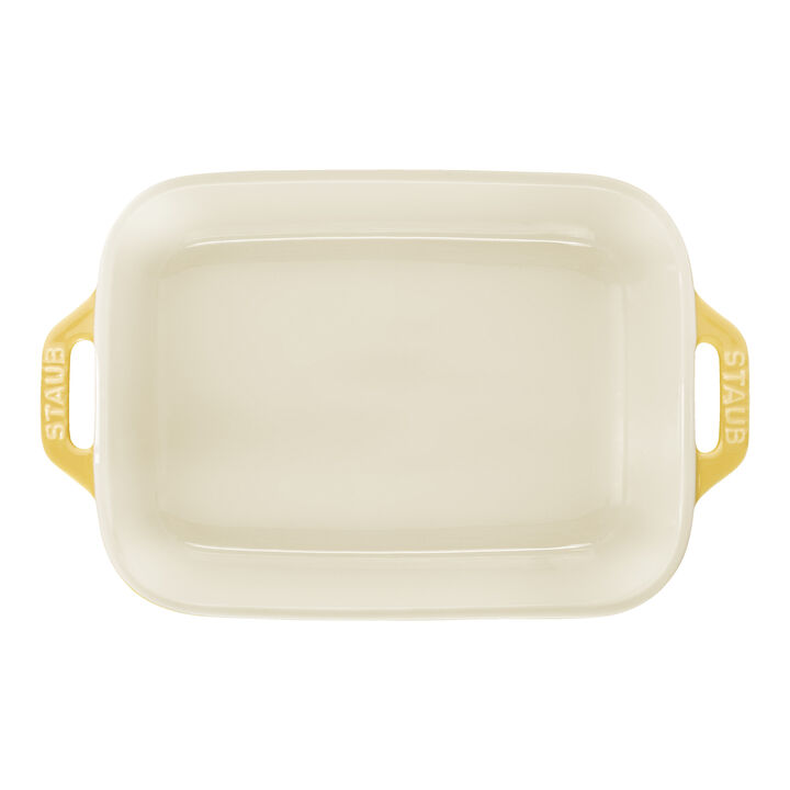 Stoneware, 2-pc, Rectangular Baking Dish Set, citron, large 2