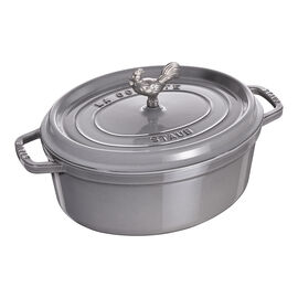 5.75 qt, Oval, Coq Au Vin Cocotte, Graphite Grey