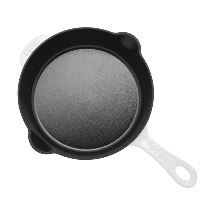 Cast Iron, 8.5-inch, Traditional Deep Skillet, Pure-white, large 3
