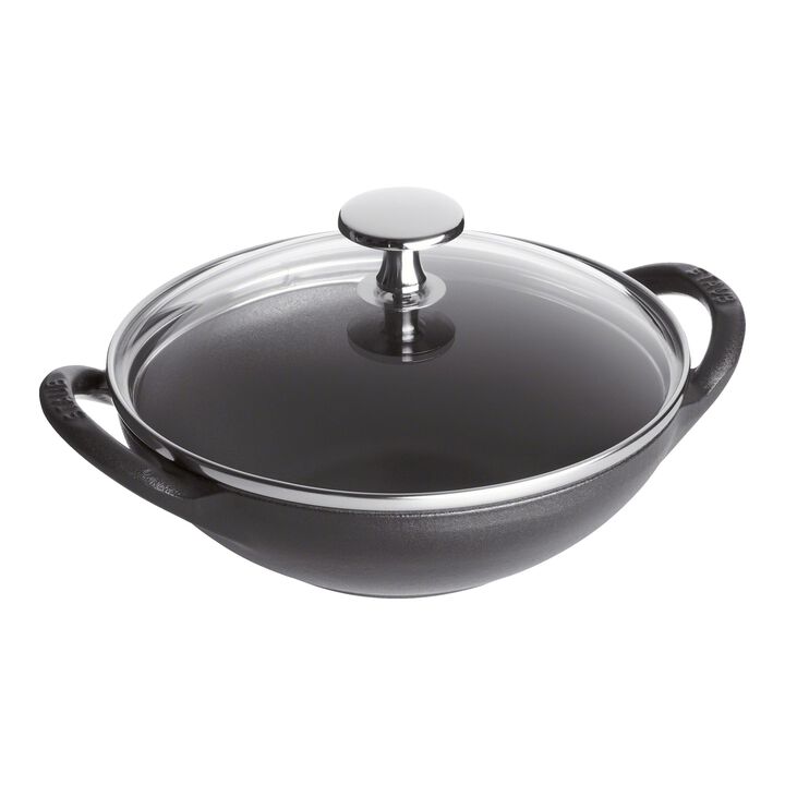 Cast Iron, 6.5-inch, Baby Wok, Black Matte, large 1
