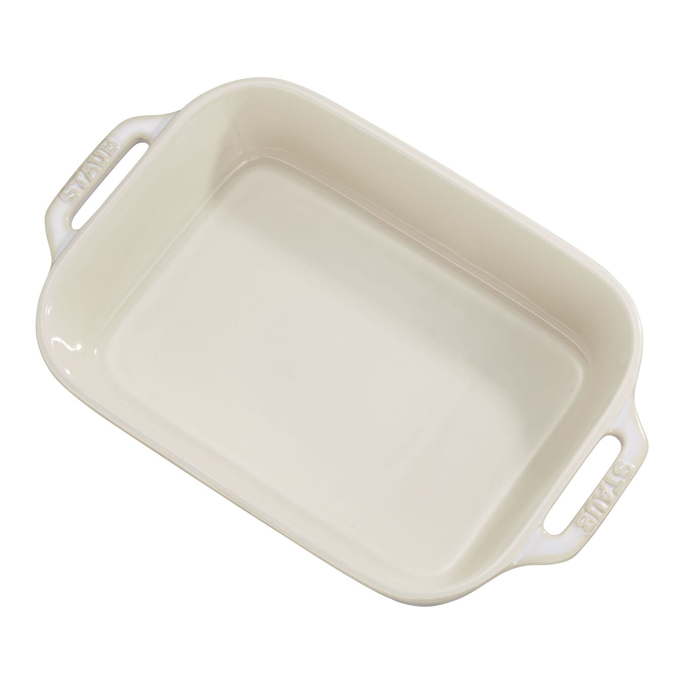 32 cm x 20 cm rectangular Ceramic Oven dish ivory-white,,large 1