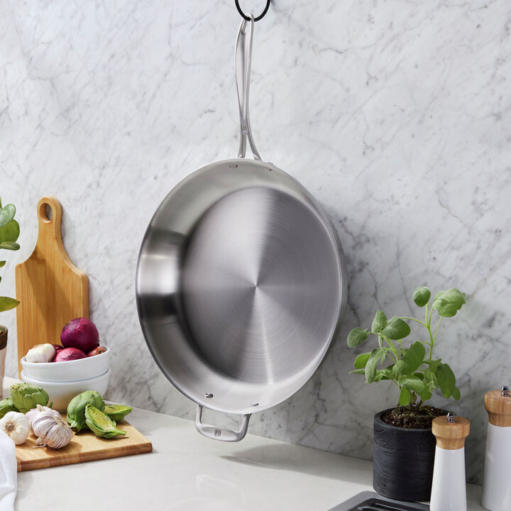 Spirit Stainless, 3 Ply, 14-inch, 18/10 Stainless Steel, Frying Pan, large 2