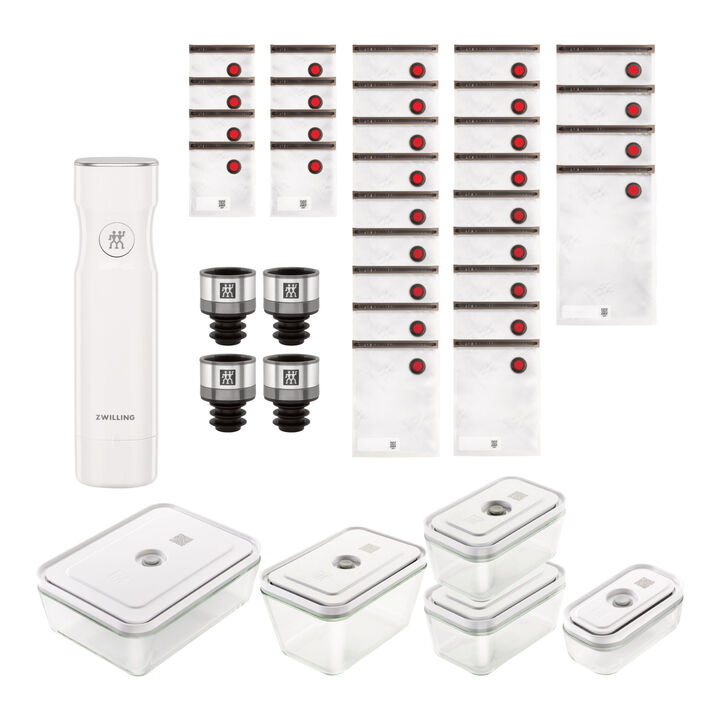 Fresh & Save, glass / S/M/L Vacuum starter set, 40 Piece , large 1